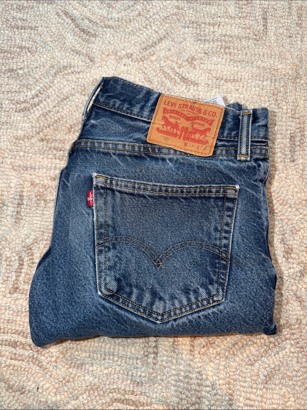 Levi's Men's Dark Blue Straight Leg Jeans